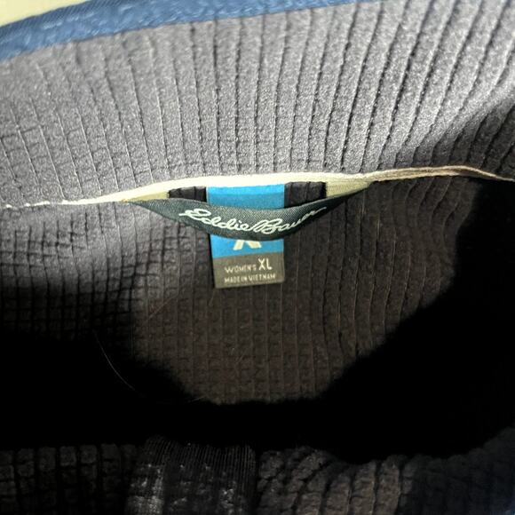 Eddie Bauer First Ascent Womens 1/4 Zip Grid Fleeve Pullover Shirt Brown Size XL - Picture 4 of 11